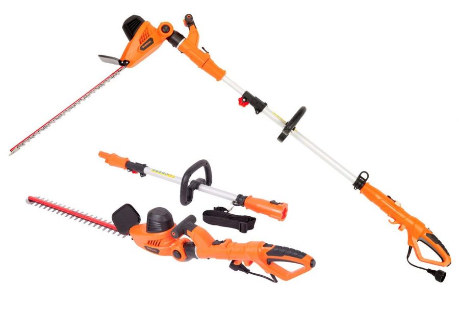 GARCARE Multi-Angle Corded 2 in 1 Pole Hedge Trimmer Review